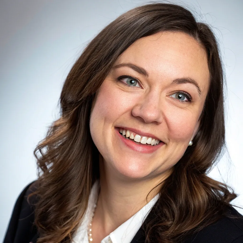 Professional portrait of Emily Thompson